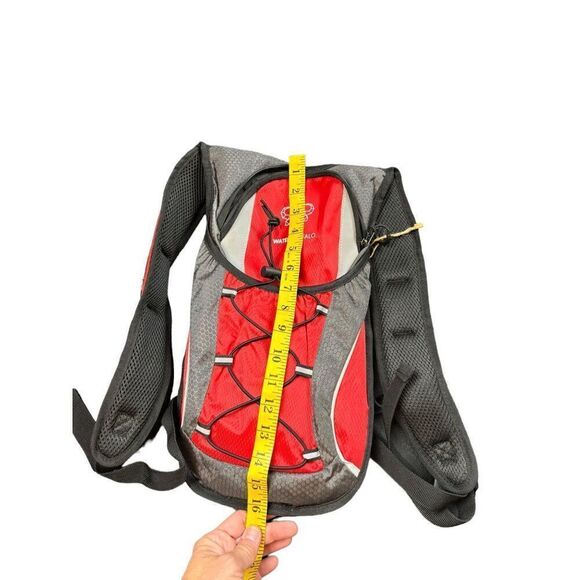 Water Buffalo Red & Grey Polyester PVC Hydration Backpack - backpack ONLY!! - Picture 6 of 10